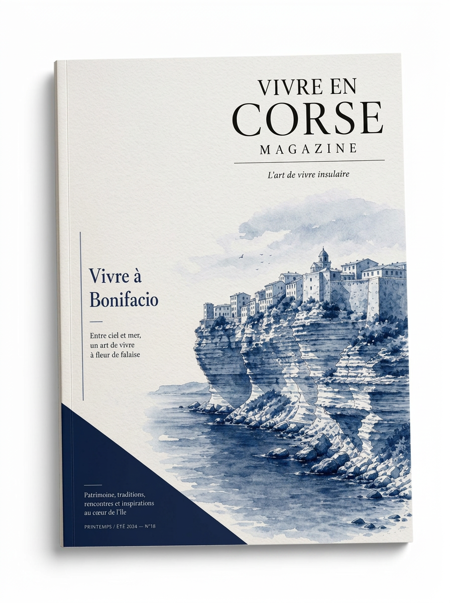 Couverture de Vivre en Corse Magazine, numéro « Vivre à Bonifacio »